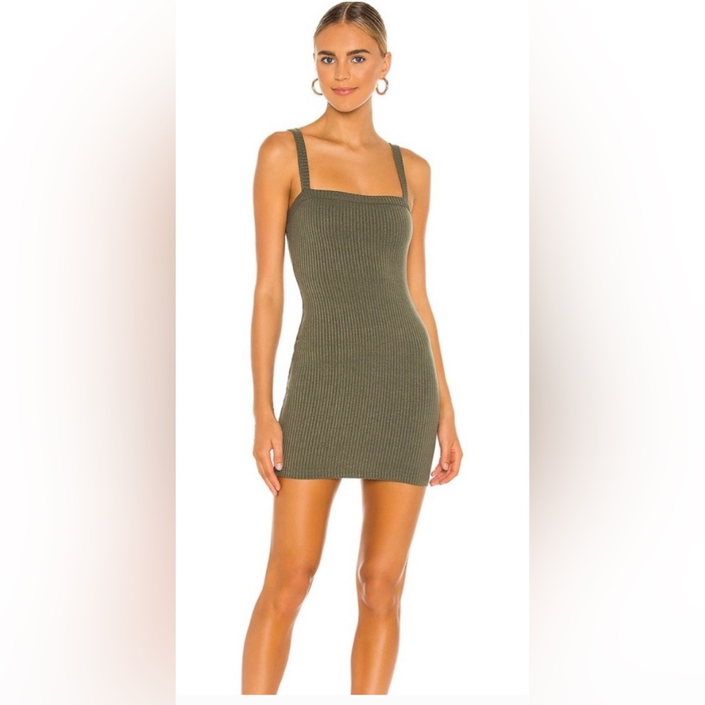 Lovers + Friends Bradian Dress  Olive Green size Small